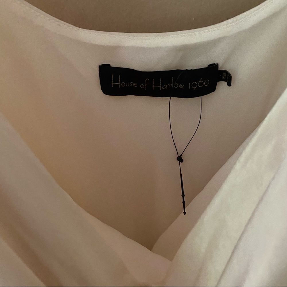 House of Harlow 1960 Irolo gown ivory satin twist strap bias dress Revolve NWT L - Picture 15 of 15